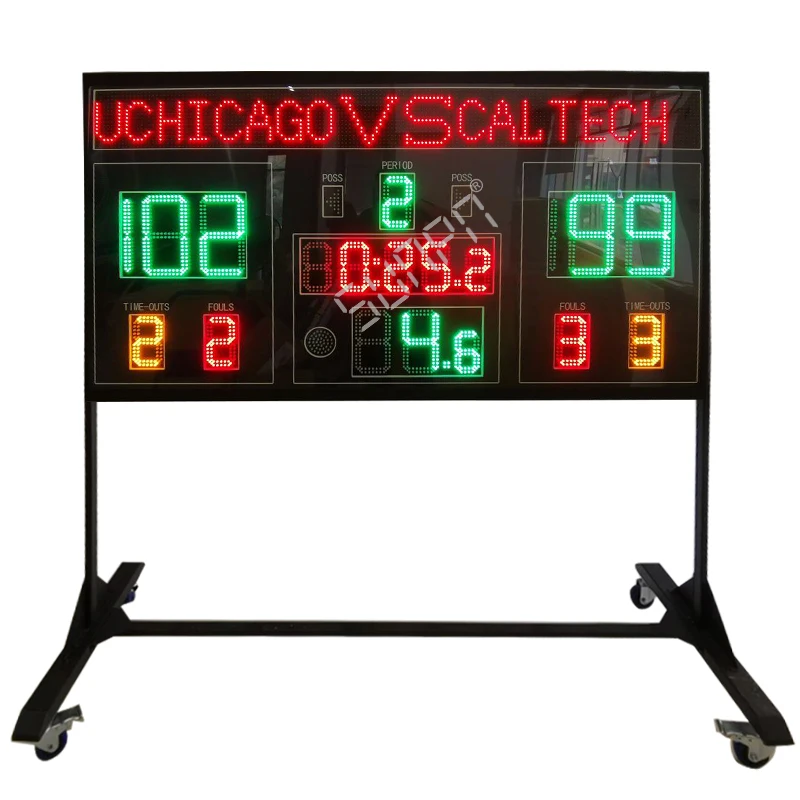 LED Portable Basketball Scoreboard Maker Wireless Electron Basketball Scoreboard