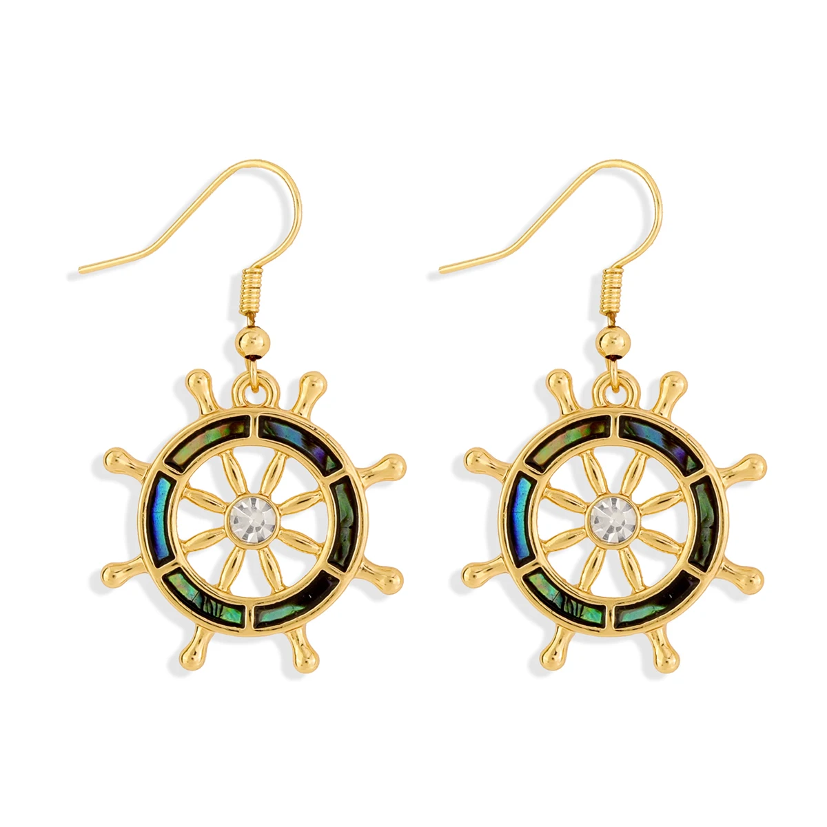 

Hawaiian jewelry Ship Steering Wheel summer earrings wholesale