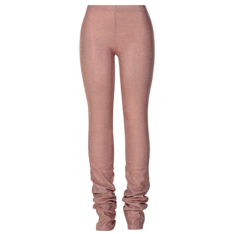 

Autumn and winter 2021 casual tight waist pants stack pants stack pants, Picture