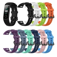 

Silicone Wrist Strap For Huawei Honor Band 5 Standard Version Smart Wristband Sport Replacement Women's Wrist Strap Bracelet