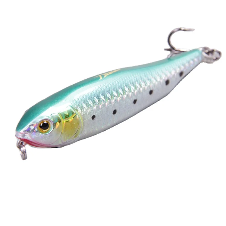 

Wholesale New Attracting Fish Saltwater DL2C Pencil 95MM 14G Fishing Lures Cheap Fishing, Yellow&green/rainbow/green