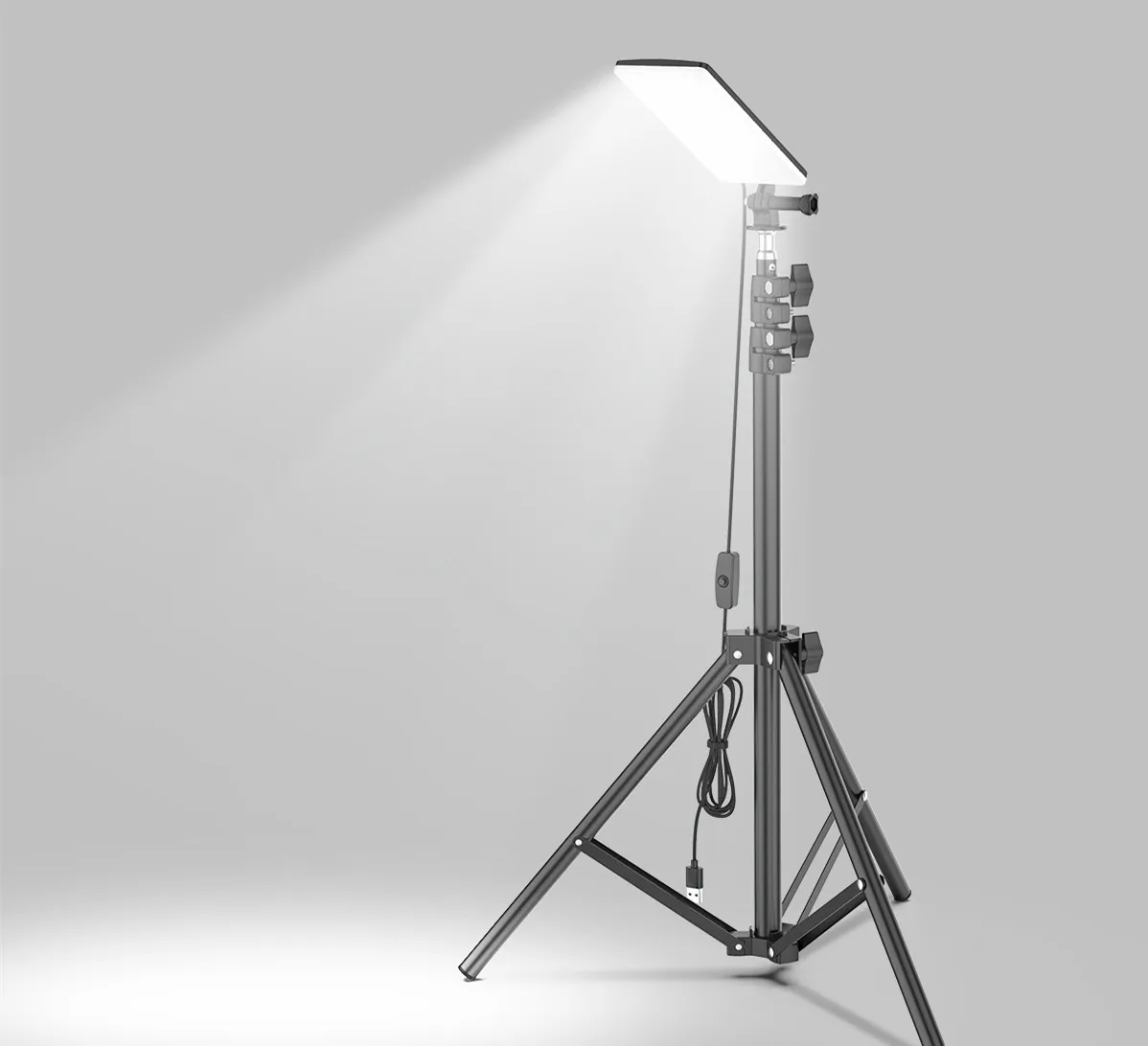 

Multi-fonction tripod outdoor light camping flood light, Black