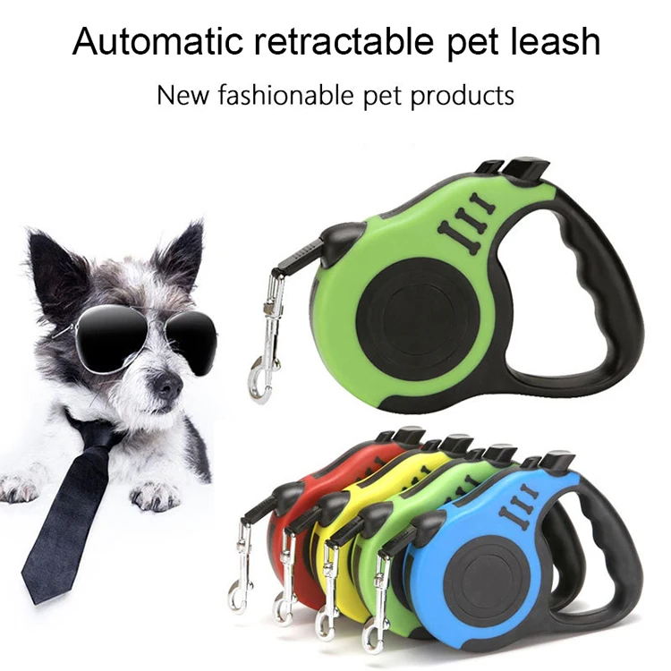 New Design Idea Amazon Hot Sale Eco-friendly Automatic Retractable Pet Leash Comfortable Handle Retractable Dog Leash 