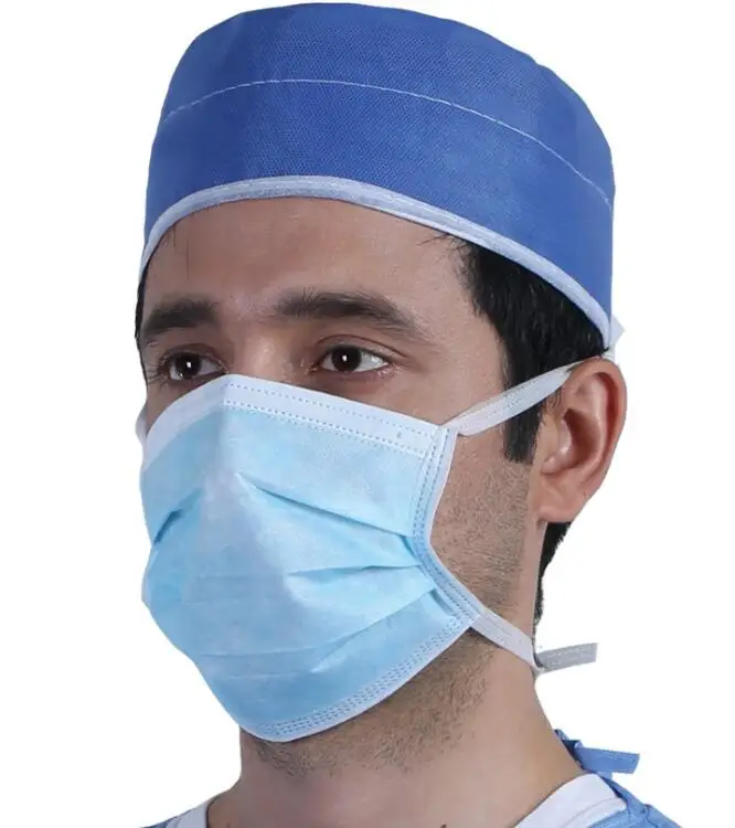ce fda 批准的一次性医用无纺布面罩手术耳套面膜