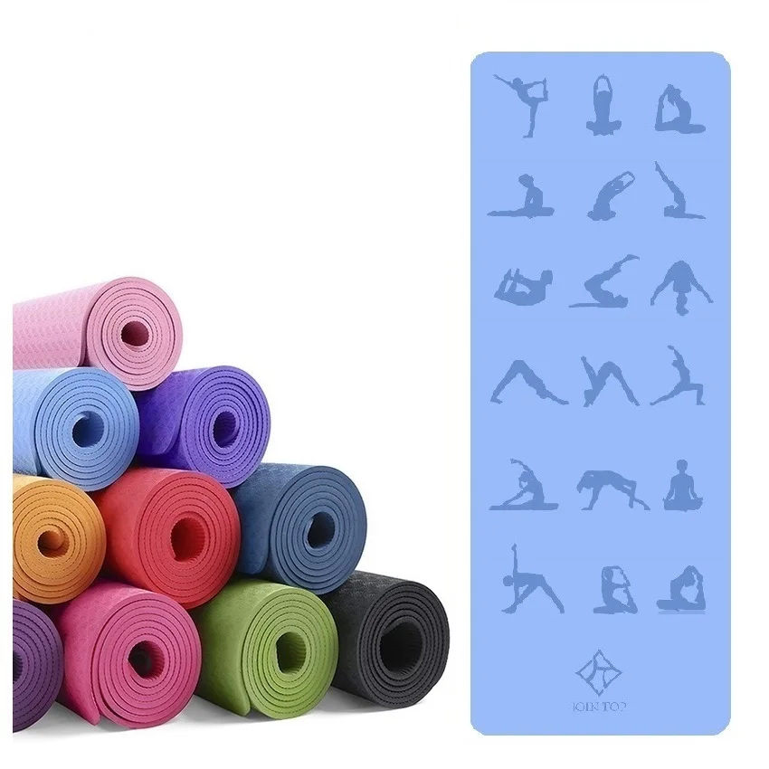 

Wholesale High quality reversible balance natural latex tpe custom yoga mat print, Customized color