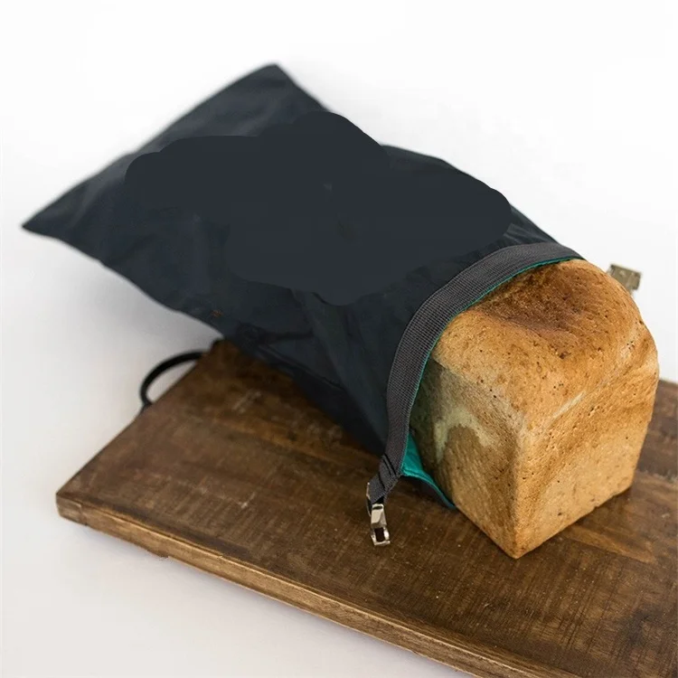 
Zero Waste RPET Polyester Reusable Foldable Breathable Bread Storage Bag 