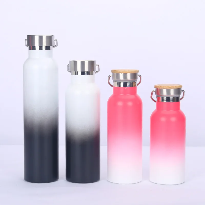 

Large Capacity 750ml 1000ml Double Wall Vacuum Flask Insulated Gym Water Bottle, Black, white, green and custom color