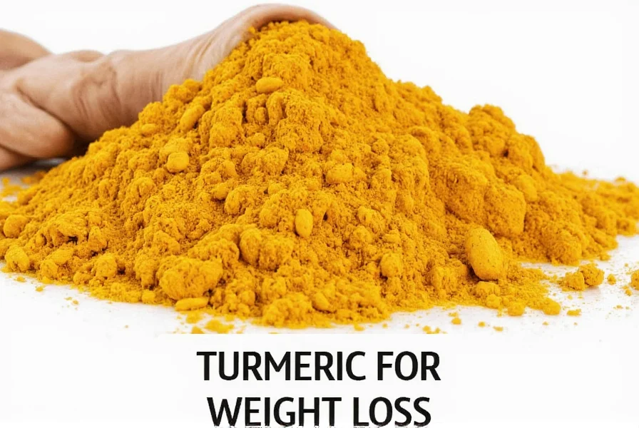 Turmeric root and powder showing natural form of the spice used in weight management research