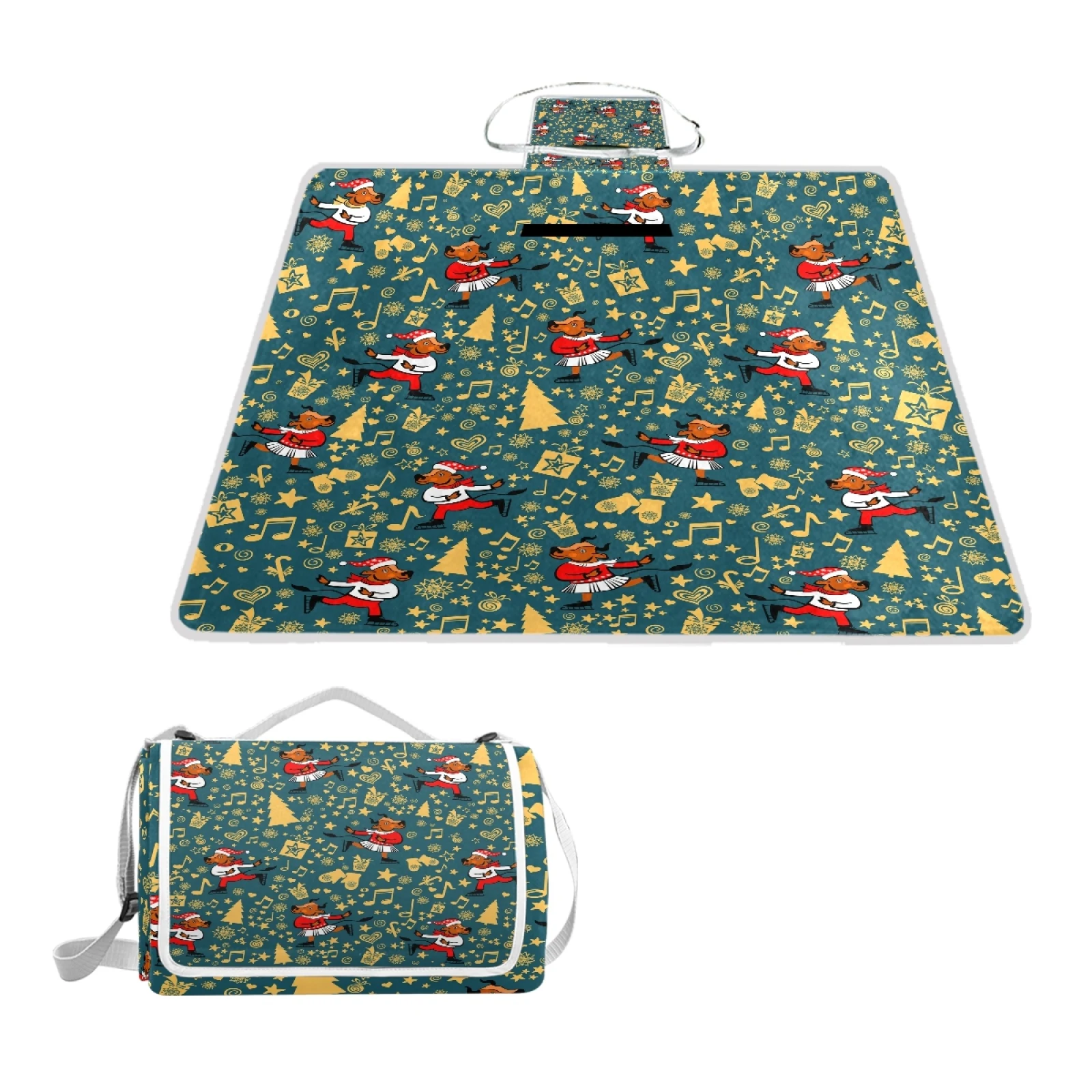 

Custom print portable foldable picnic blanket waterproof beach camping mat on sales