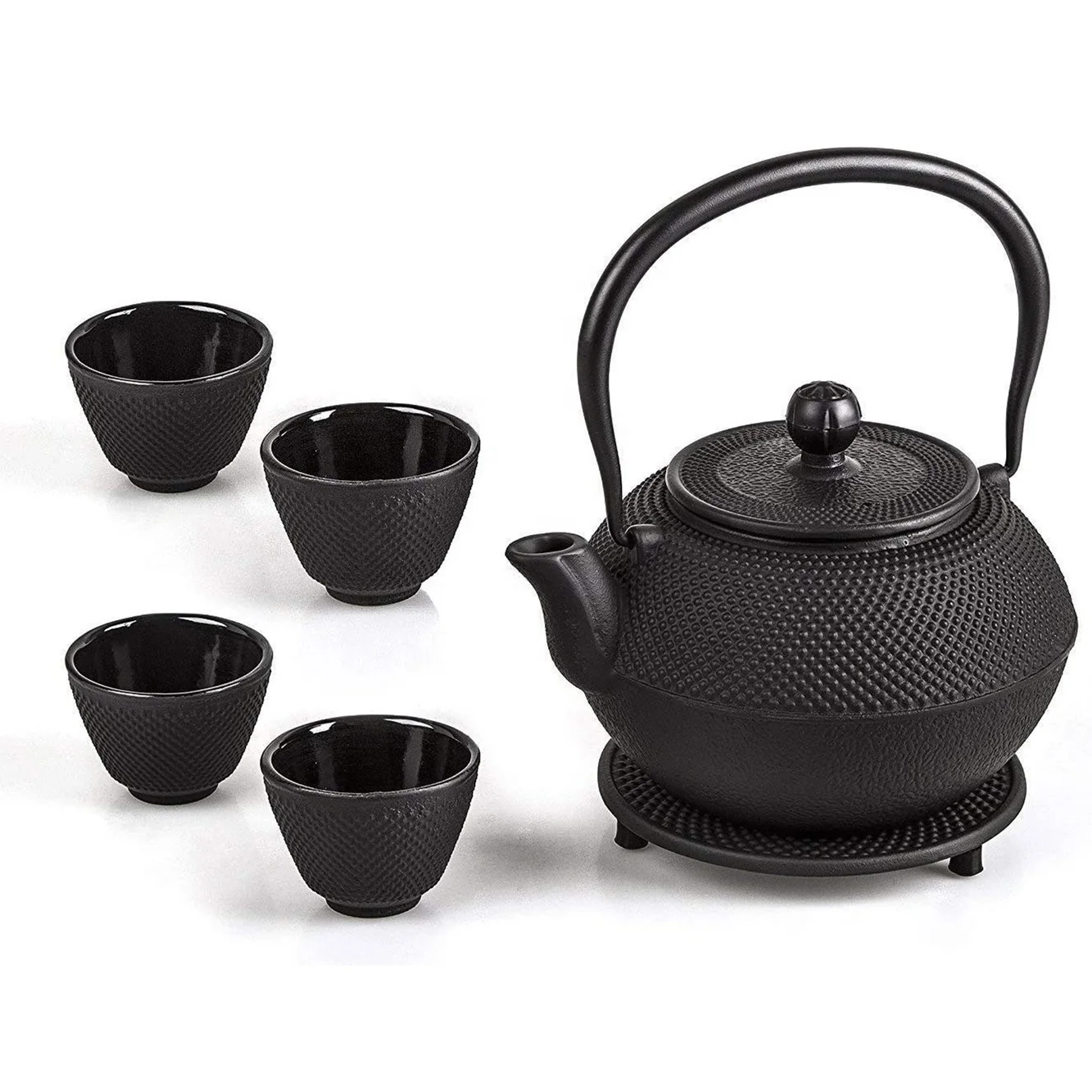 

China 1.2 L Cast Iron Teapot Top Quality Chinese Thick Cast Iron Tea Pot with Laser Logo on the bottom of Teapot