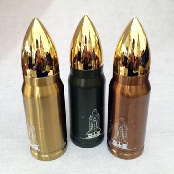 

Bullet Shaped Stainless Steel Vacuum Tumbler Double Wall Insulation Mug Water Bottle for Travel