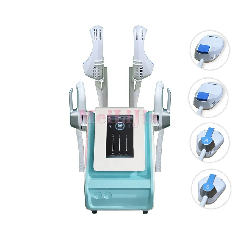 

2021 Newest Portable Muscle Strengthen 4 handles 4 sockets Ems Equipment Sculpting Neo Reduce Fat RF Em Nova Machine