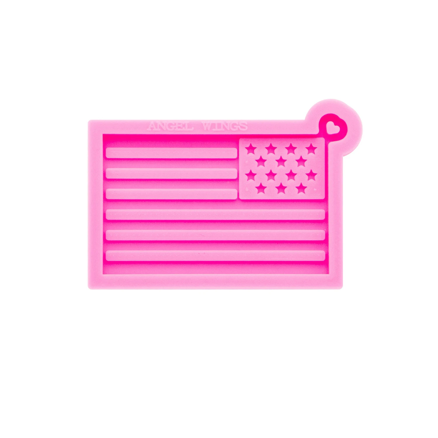 S758 new keychain mould shiny American flag silicone mold for resin crafts DIY