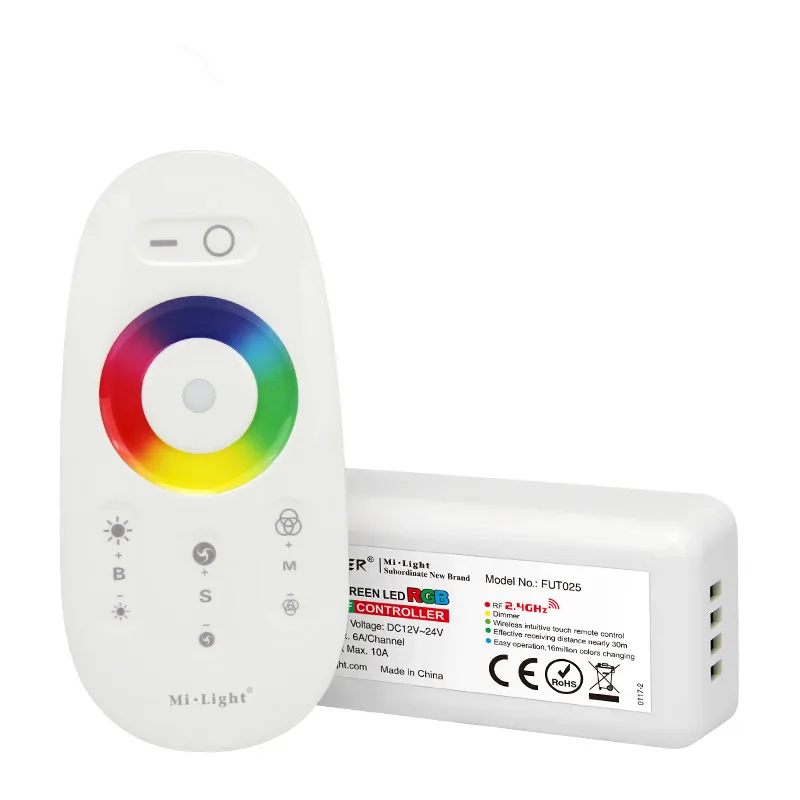 Touch RGB LED Strip Control Syatem 2.4G FUT025 lighting dali controller