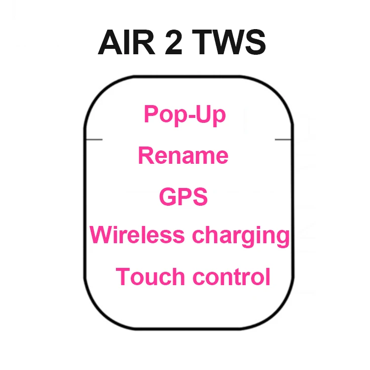 

Best Quality TWS Original Gen 2 Air 2 TWS Airoha 1536u Super Copy 1:1 Appling Pods Headphone Wireless Earbuds Air Pro 2, White