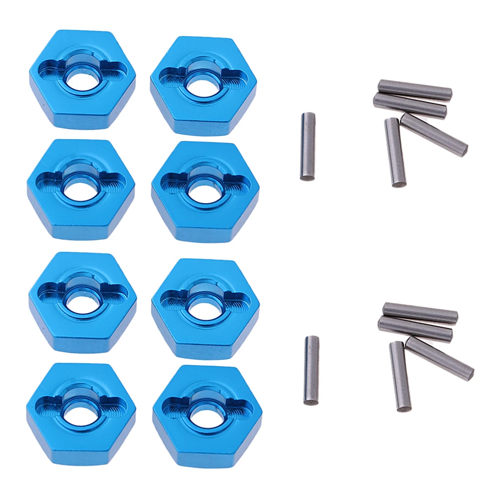 Pack of 8 Aluminum Wheel Hexagon Hub 12mm Hex Nut for HSP 1:10 RC
