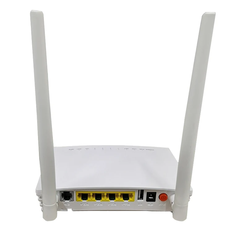 

Newest hot sale white device wifi single mode plastic 1GE+3FE_WIFI+POT+USB epon gpon oNU