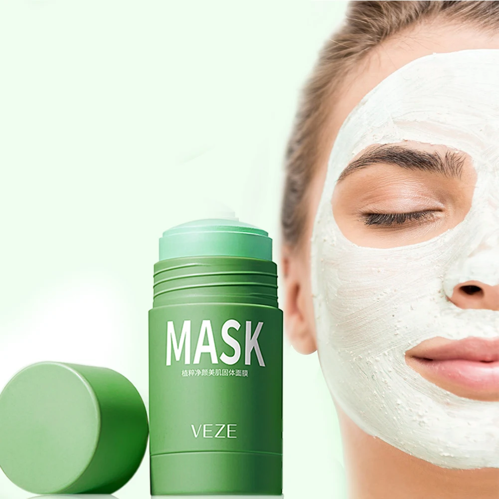 

Private label VENZEN green mask stick mud pink Eggplant yeast Clay mask green tea cream clean face mask for facial care