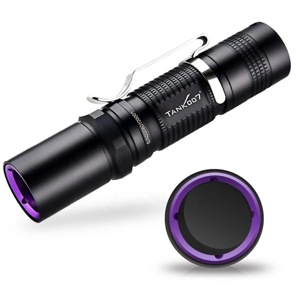 

Tank007 uv anti-counterfeiting blacklight torch 365nm black light flashlights LED ultraviolet flash light 365 nm uv flashlight