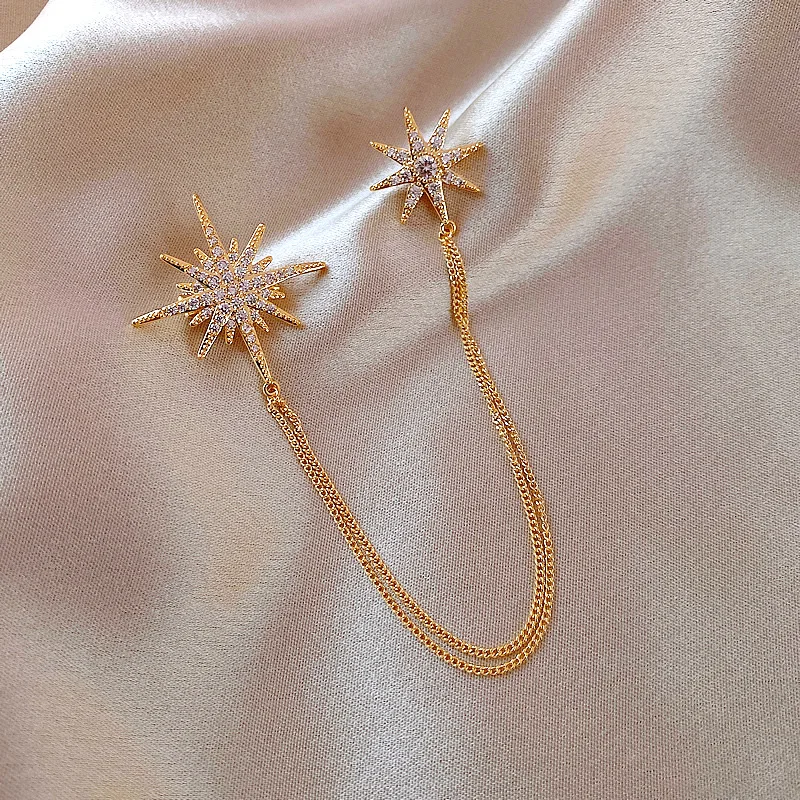

Attractive Style Japanese Hexagram Brooch Dress Jewelry Accessories Breastpin For Girls, Picture