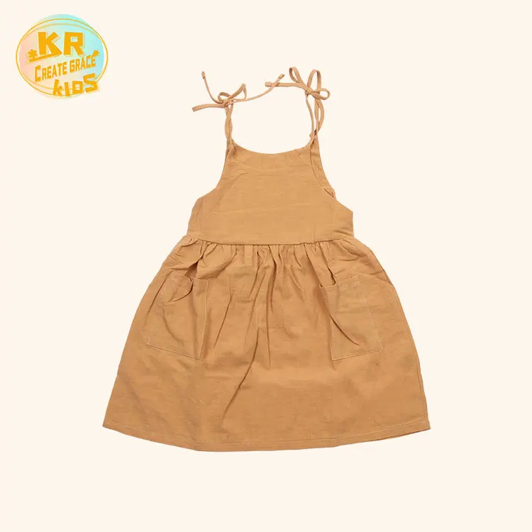 

High Quality Sleeveless Kids Clothing Summer Back To School Girl Dresses 6 To 14 Years