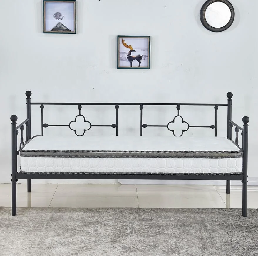 

Metal Day bed Twin Size Multi-Functional Metal Platform with Headboard,Premium Sofa Frame,Sleeper Sofa for Guest Living Room
