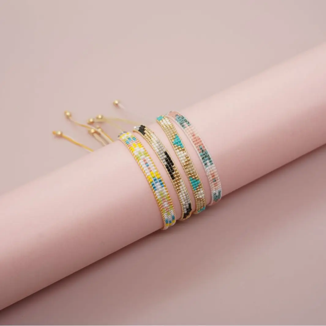 

Go2bohoins Cross-border Niche Exotic Ethnic Style Export Fashion Japanese Rice Bead Woven Bracelet Women