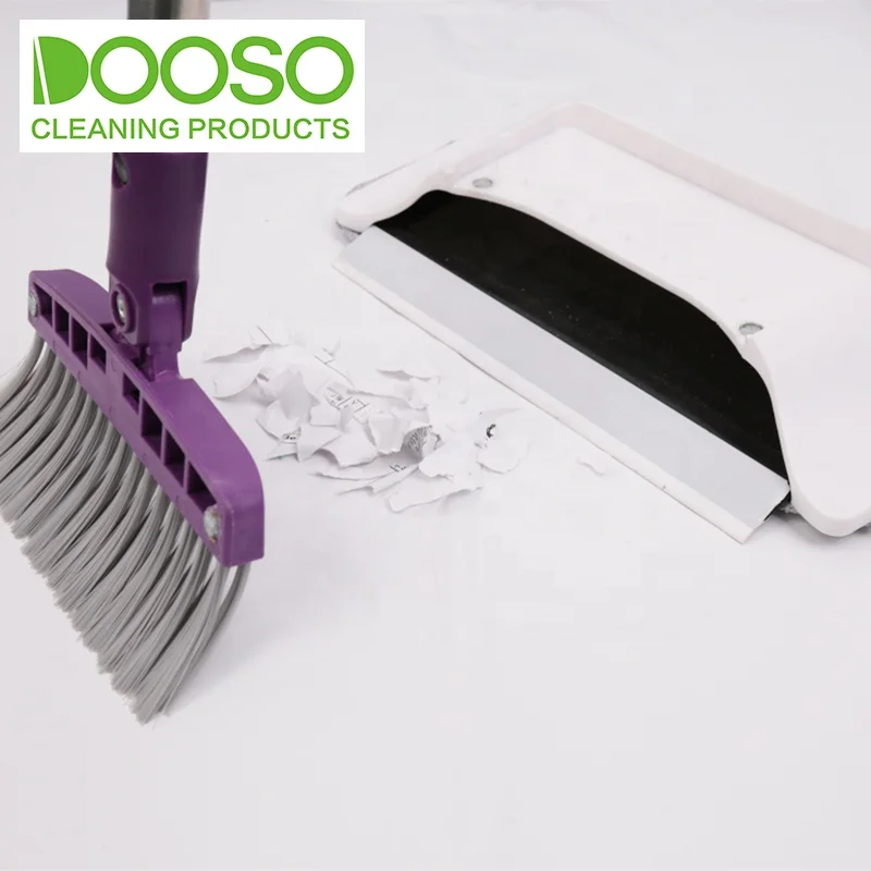 

3 in 1 mop broom and dustpan set mop handle set on the frame for broom clean.
