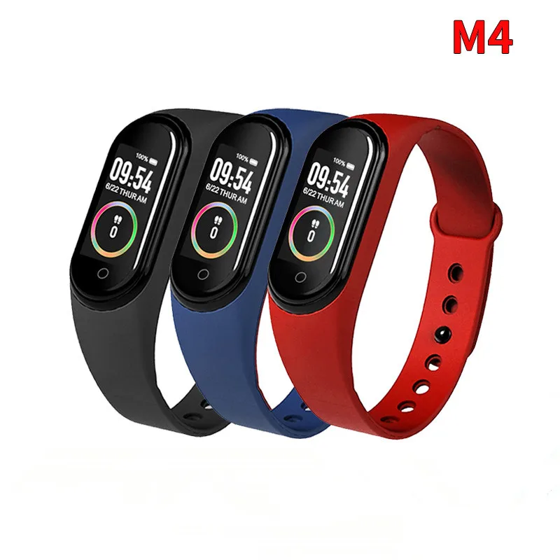 

M4 Smart Watch Waterproof Bracelet Blood Pressure Monitor Fitness Tracker Heart Rate Smart Band Sports Pedometer For Android, 3 colors
