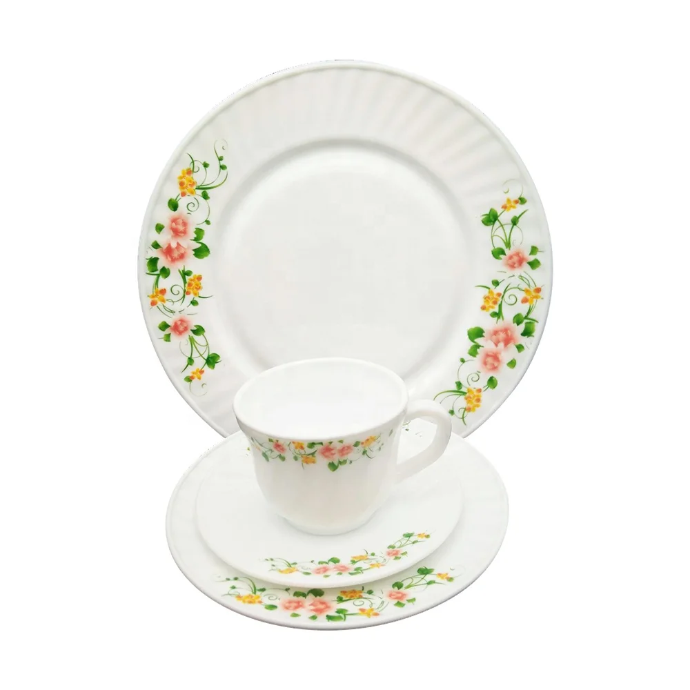 
Heat resistant opal glass dinner tableware opal tableware 