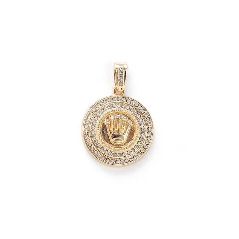 

NL2032 Crown Charm Christ Pendant Necklace Vysoce kvalitni Neckless sperky 14k Gold Crown Charm Kristus privesek nahrdelnik