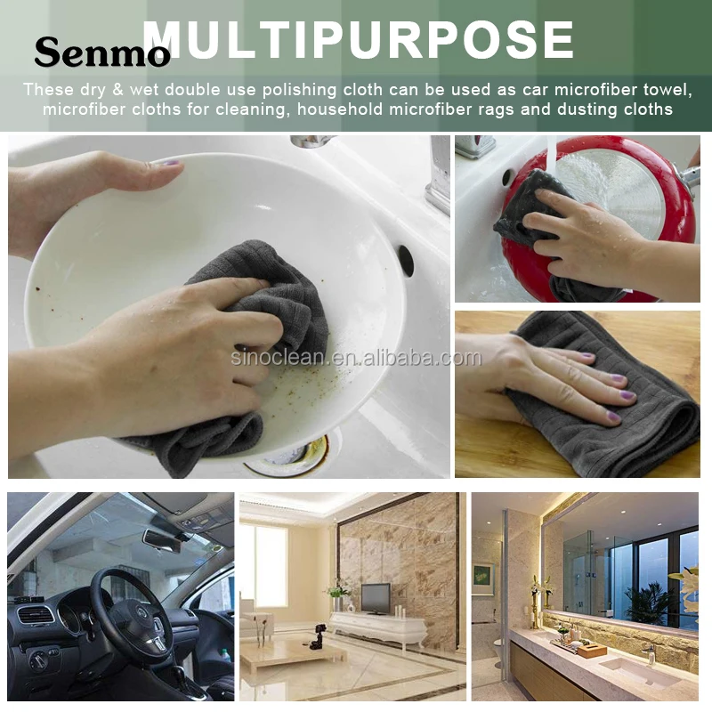 
China fabric market household microfiber towel cleaning cloth 