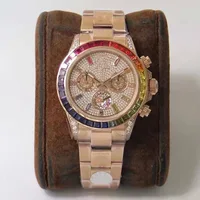 

OEM top Swiss full diamond watch rollex noob watch noob V9 116500 daytonable noob diver watch 4130 movement black dial