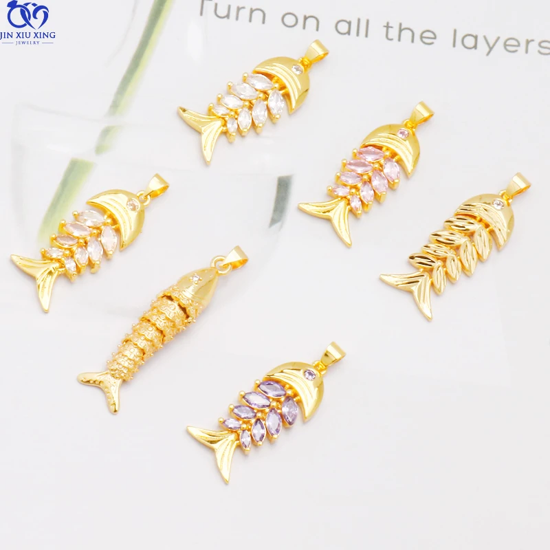 

Jxx Pendants Pendant Necklace Custom Charms Filled Fish Fine Wholesale Fashion 2021 Jewelry Gold Plated