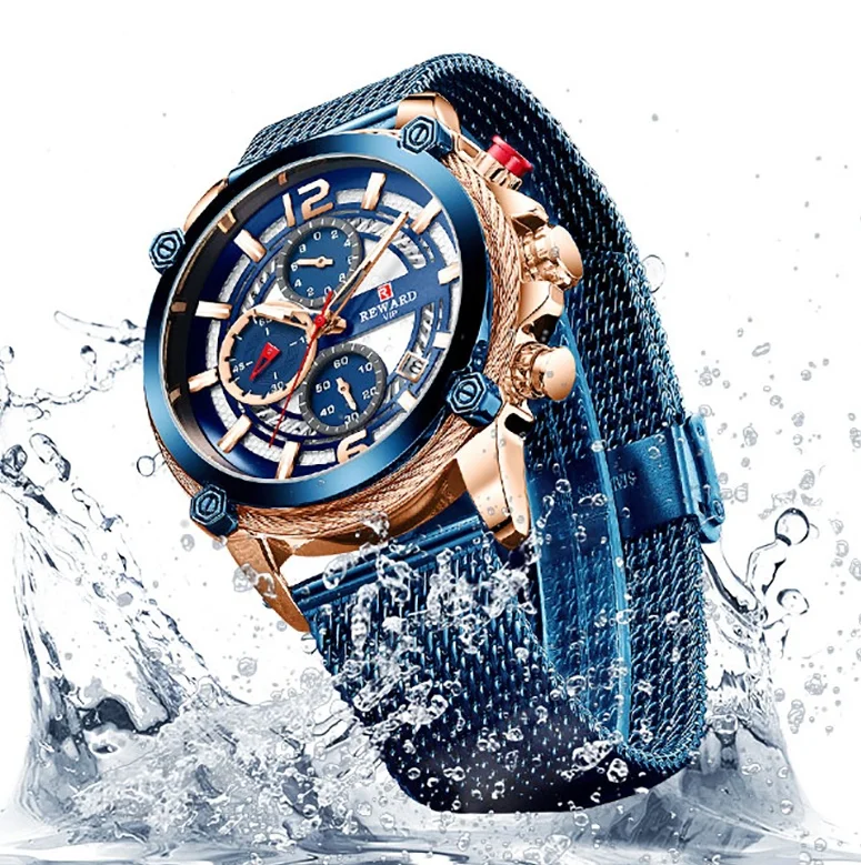

Reward Drop shipping Luxury men sport classic quartz watch from china Custom oem super waterproof chronograph sportovni hodinky