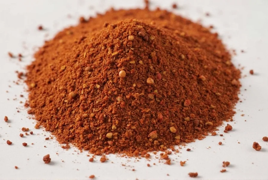 Spicy dish with crushed red pepper flakes