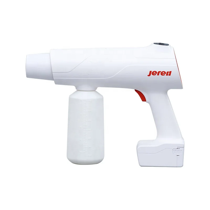 

Jereh handheld portable cordless electric electrostatic nano gun sprayer motorized sprayer, White