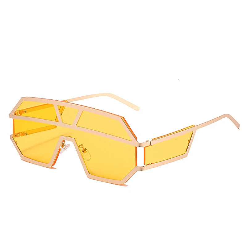 

2021 New unique design individual punk style women men shades sunglasses 8611