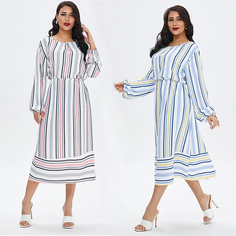 

Summer Clothes Beautiful Clothing Long Sleeve Dress Casual Nightdress Muslim Pajamas