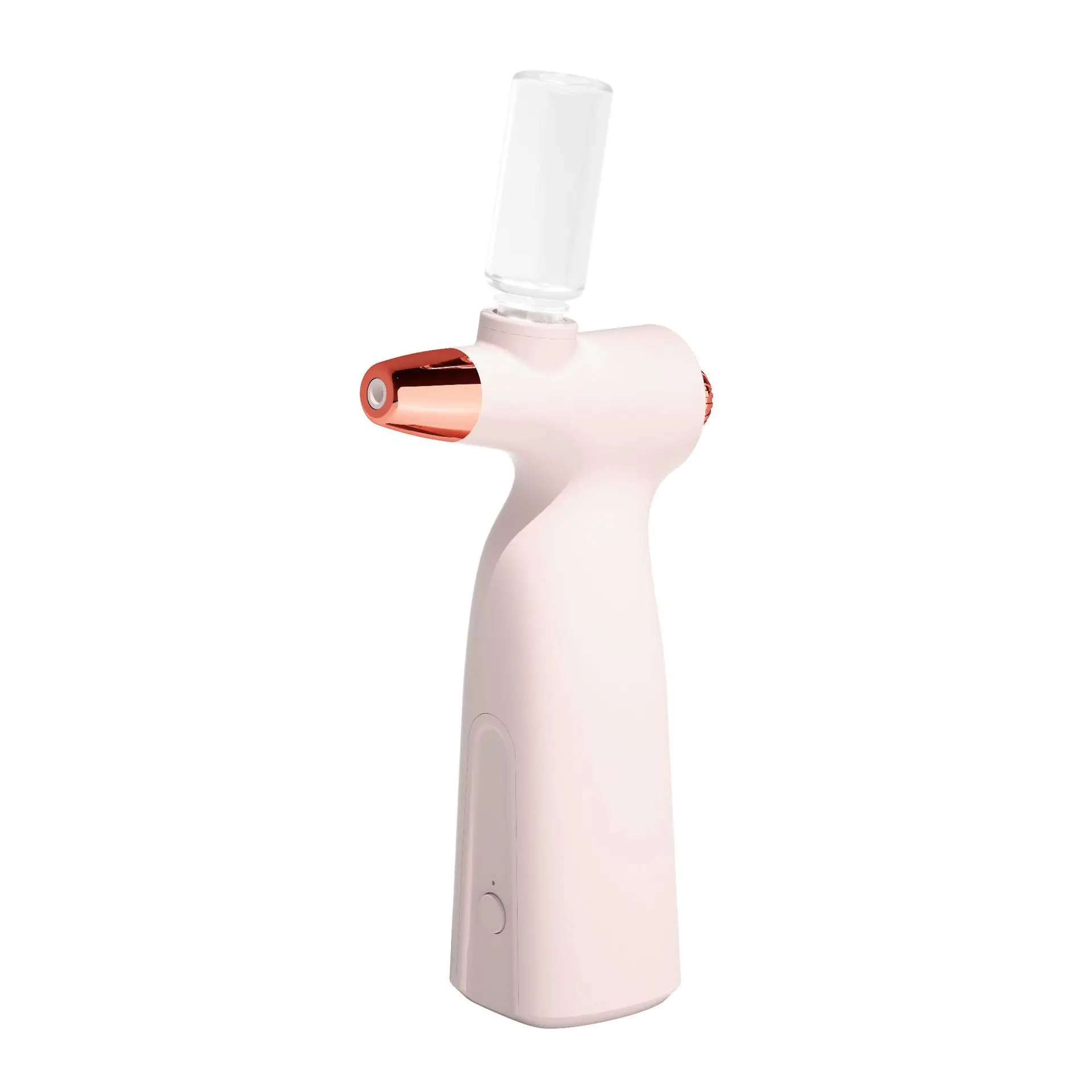 

New custom high quality home hand-held portable facial oxygen spray skin rejuven portable jet peel pure oxygen beauty machine, White/pink