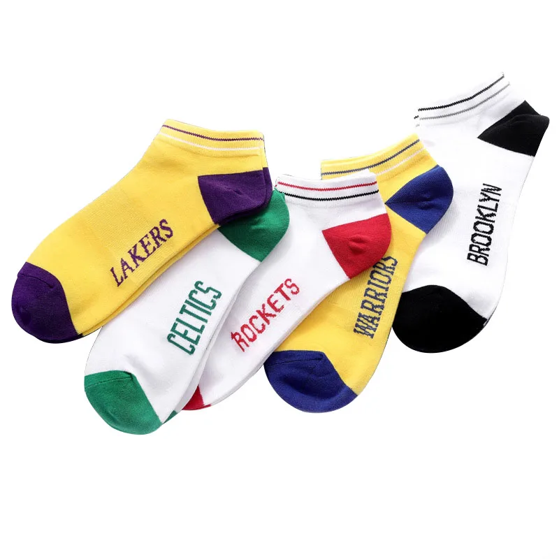 

Ready to ship combed cotton ankle sweat-absorbent designer basketball team no show men's sport socks, Customized