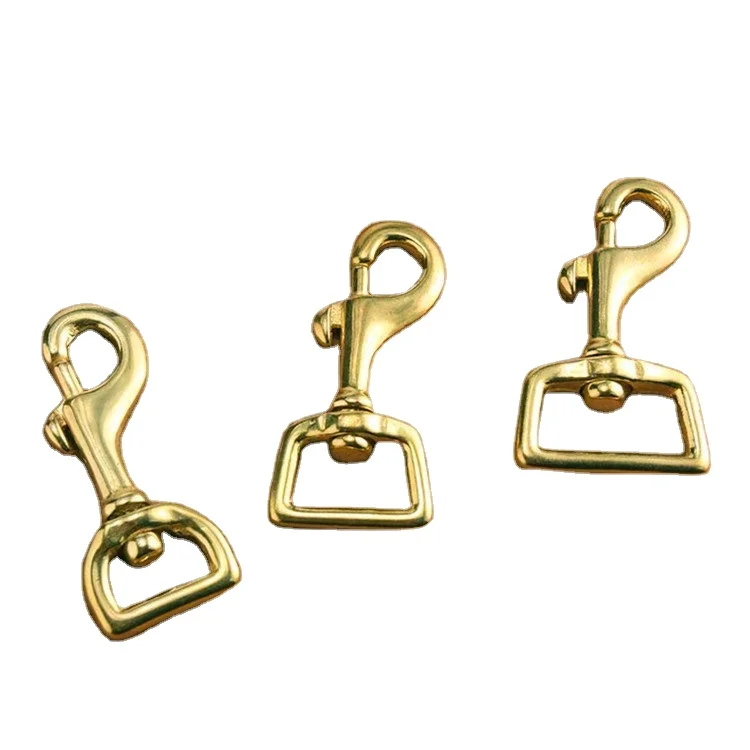 

Bag accessories swivel solid brass snap hook