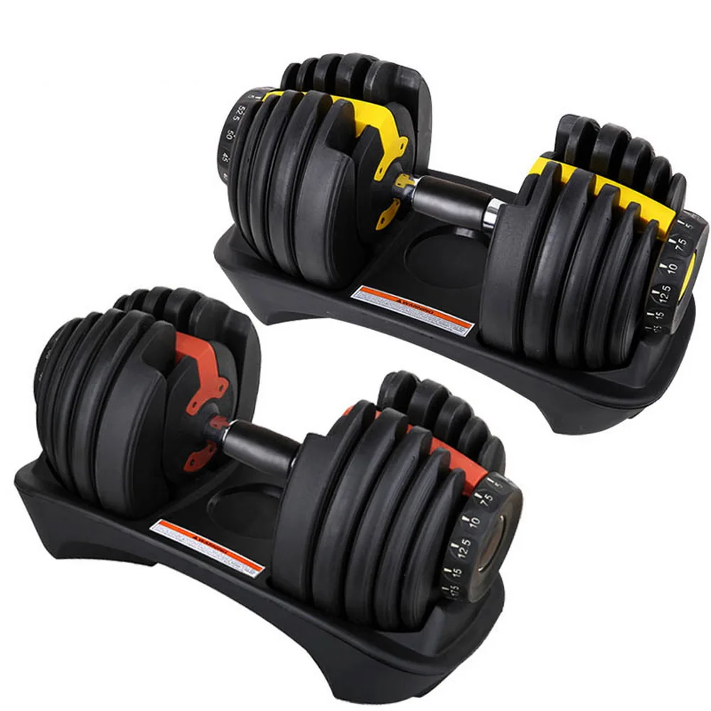 

cheapest blue handle weight plates adjustable weights 90lbs  dumbells/dumbbell set for body building, Black+red