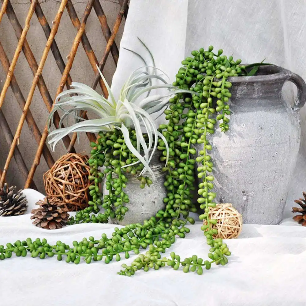 

Succulents Plants Artificial, Fake Succulents Hanging Plants Artificial Hanging Plants Faux Greenery String of Pearls