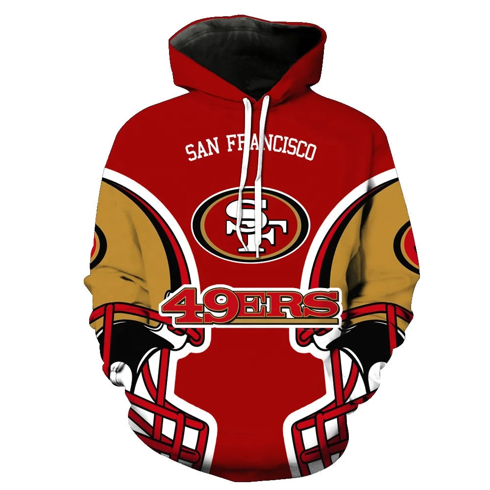 

X01269L 2020 new men's NFL FOOTBALL 3D printed digital casual hoodie hot style casual sweatershirt for Christmas