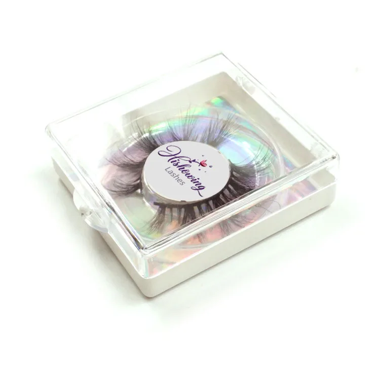 
glitter eyelash packaging with eyelash packaging box private label custom 