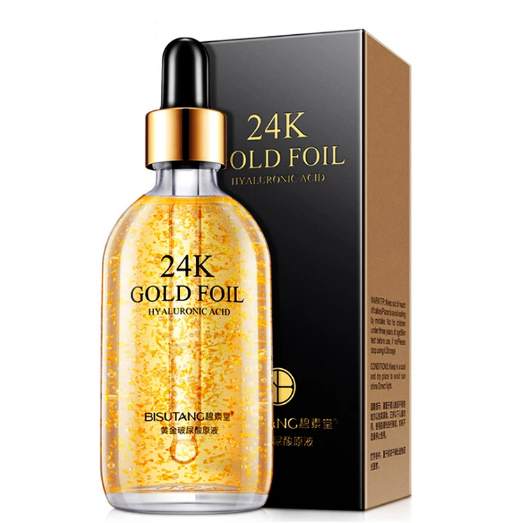 

24 K Golden Active Serum Private Label Organic Gold Serum Korea Facial Skin Pure 24K Gold Face Serum
