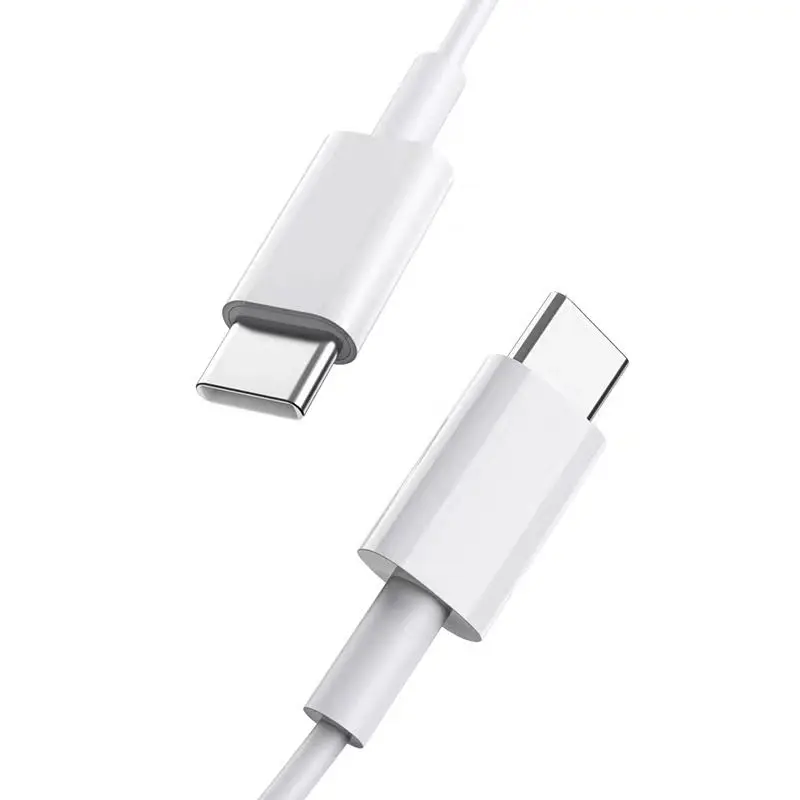 

Factory wholesale 20W 60W 100W PD Cable USB C to USB C Fast Charging Cable Type C PD quick Charger Data Sync Cable, White customization