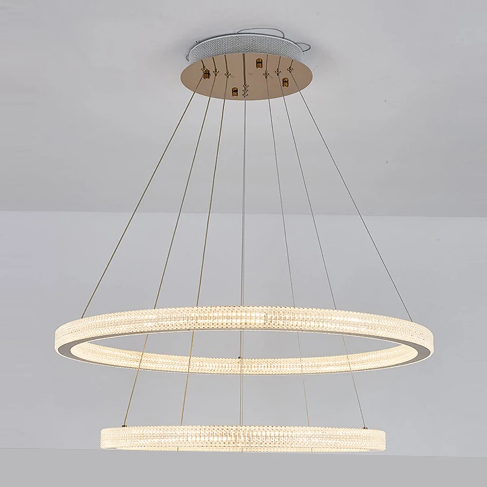 circular round chandeliers hanging fixture led light pendant lighting for office