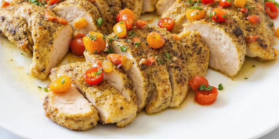 Za'atar chicken served in a bowl with veggies